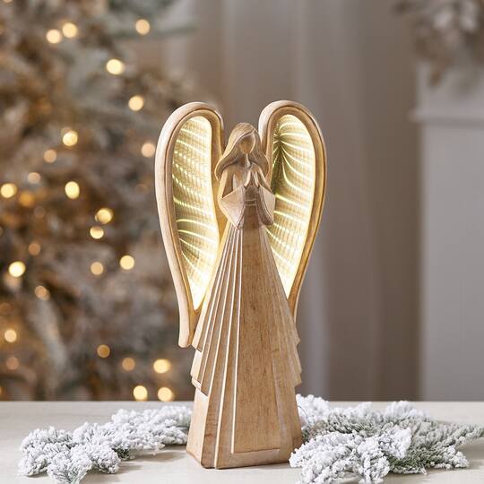 Melrose 15.5" Angel with EkkoLight Wings Figurine